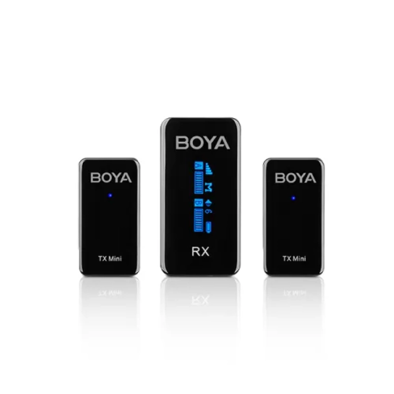 Boya BY-XM6-S2 Mini 2.4GHz Dual-Channel Wireless Microphone System